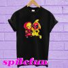 Baby Pikachu Pokemon and Deadpool T-Shirt