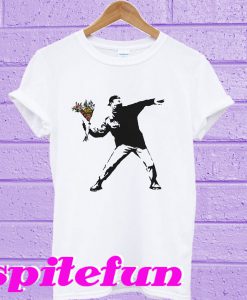 Banksy flower thrower T-shirt
