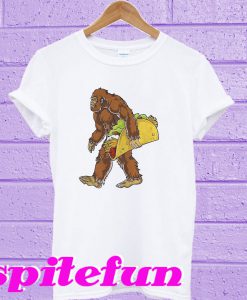 Bigfoot carrying Taco T-shirt