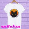 Black cat i hate people T-shirt