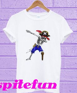 Jack Skeleton Pirate Costume Dabbing Halloween T-shirt