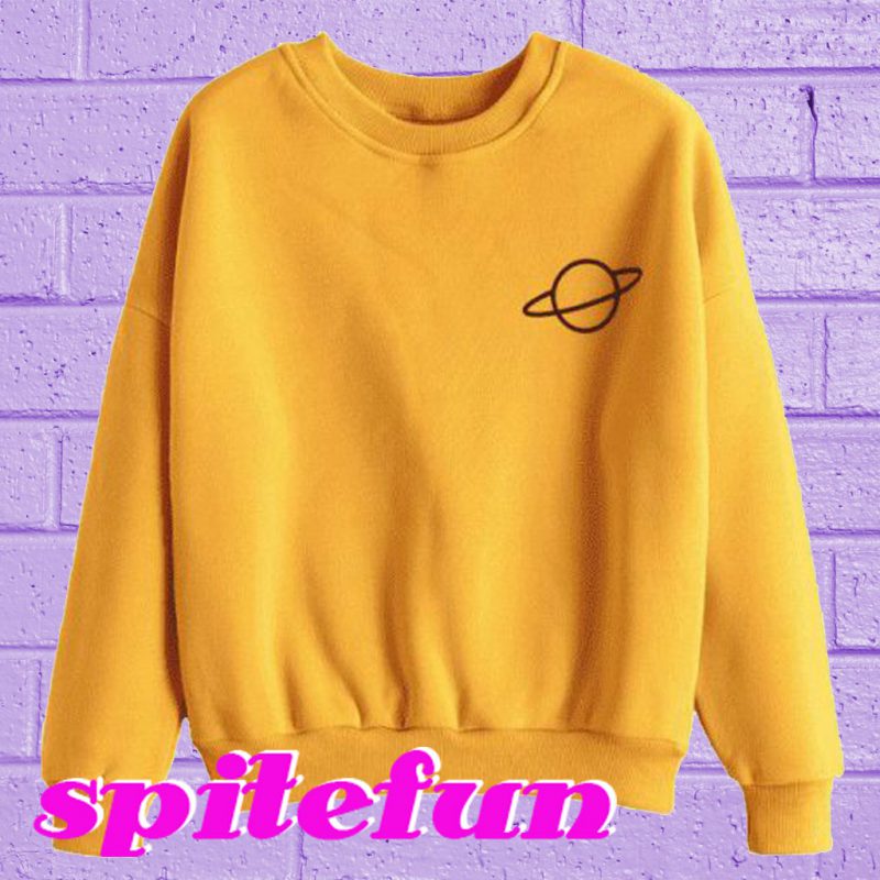 Squidward Painting Sweatshirt   Saturn Yellow Sweatshirt 800x800 