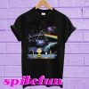 Snoopy and Charlie Brown pink Floyd dark side of the moon T-shirt