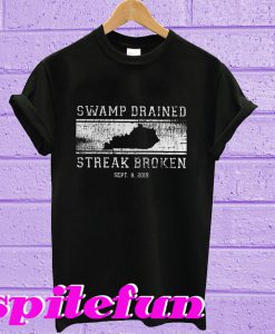 Swamp drained streak broken T-shirt
