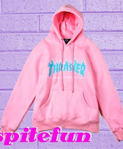 Thrasher Magazine Flame Pink Hoodie