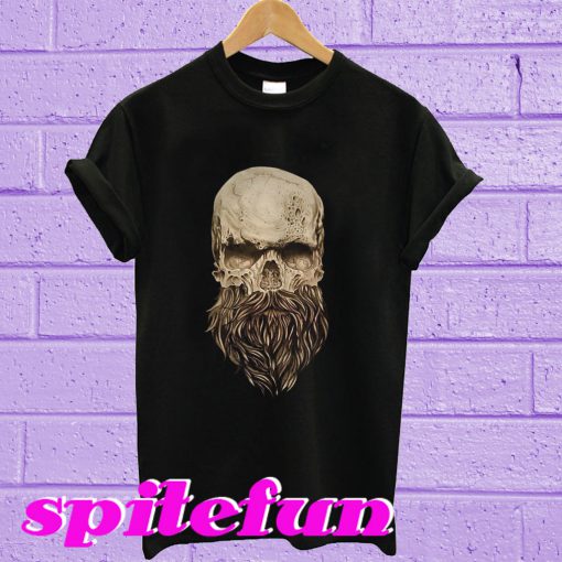 A skull and a beard T-shirt