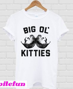 Big Ol’ Kitties Womens Funny Cat T-Shirt