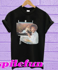 Bob Ross and Seinfeld George The Timeless Art of Seduction T-shirt