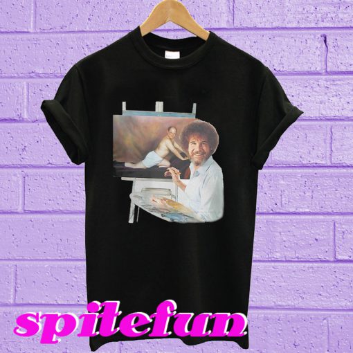 Bob Ross and Seinfeld George The Timeless Art of Seduction T-shirt