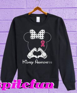 Breast cancer Mickey Mouse Kidney Awareness Sweatshirt