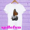 Butterfly And Camera T-Shirt