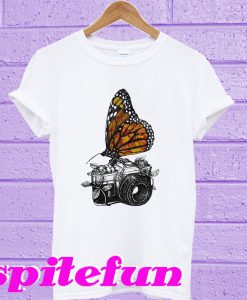 Butterfly And Camera T-Shirt