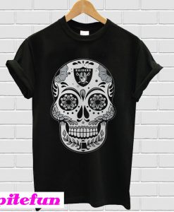 Oakland Raiders sugar skull T-shirt