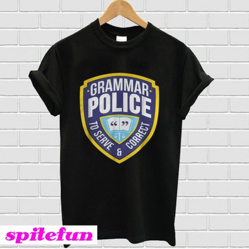 Grammar Police To Serve and Correct funny halloween costume T-Shirt