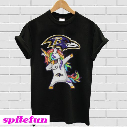 Dabbing hip hop unicorn Dab Baltimore Ravens T-Shirt