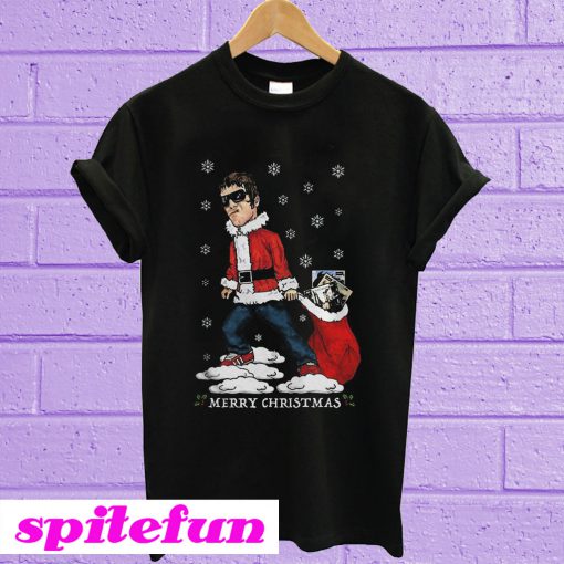 Liam Gallagher Merry Christmas jumper T-shirt