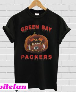 Halloween Pumpkin Green Bay Packers NFL T-Shirt