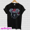 Mickey Mouse illustration Christmas Glitter T-shirt