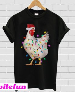 Chicken Light Christmas T-shirt