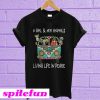 A girl and her animals living life in peace T-shirt