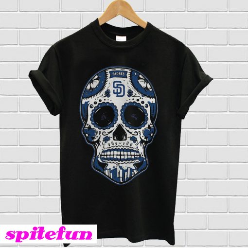 Poco Loco Skull for MLB San Diego Padres T-shirt
