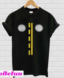 Headlights with road markings funny halloween costume T-Shirt