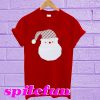 Christmas Gingham Santa T-Shirt