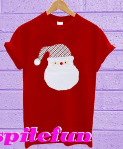 Christmas Gingham Santa T-Shirt