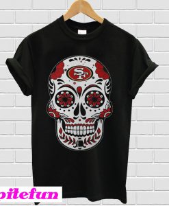 San Francisco 49ers sugar skull T-shirt