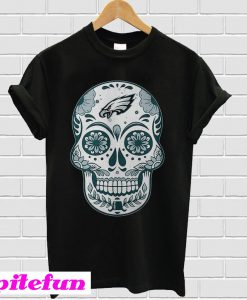 Philadelphia Eagles sugar skull T-shirt