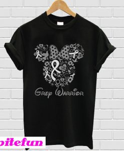 Mickey Grey Warrior Diabetes Awareness T-Shirt