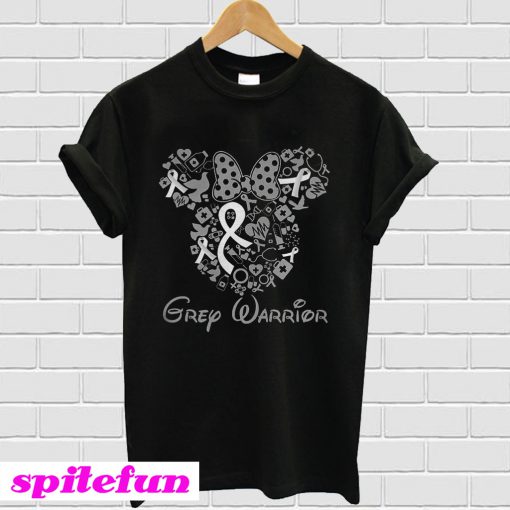 Mickey Grey Warrior Diabetes Awareness T-Shirt