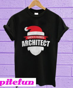 Christmas Santafave architect T-shirt