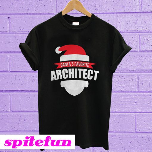 Christmas Santafave architect T-shirt