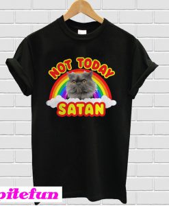Rainbow cat not today Satan T-shirt