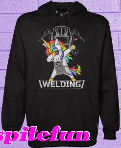 Dabbing unicorns welder Hoodie