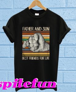 Father and son best friends for life T-shirt