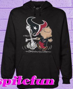 Charlie Brown and Snoopy Houston Texans Hoodie