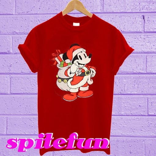 Disney Mickey Mouse Santa T-shirt