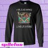 A girl and her animals living life in peace Sweatshirt