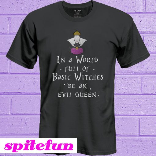In A World Full Of Basic Witches Be An Evil Queen T-Shirt