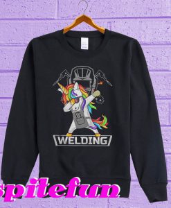 Dabbing unicorns welder Sweatshirt