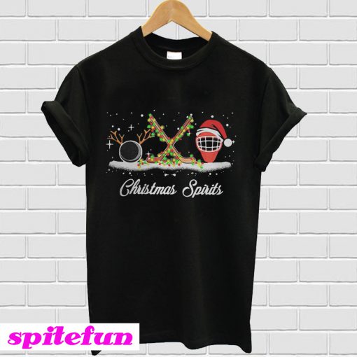 Hockey Christmas spirits T-shirt