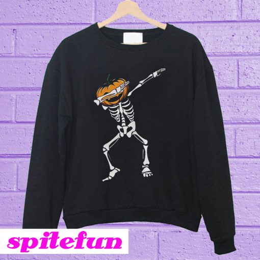 Pumpkin skull dabbing Sweatshirt