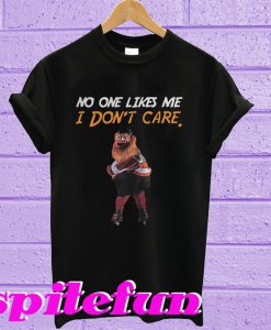 Gritty Philly Mascot No one likes me I don’t care T-shirt