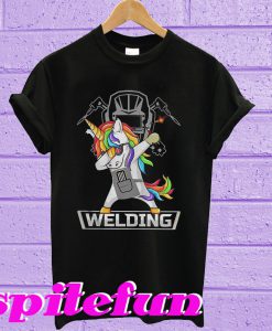 Dabbing unicorns welder T-shirt