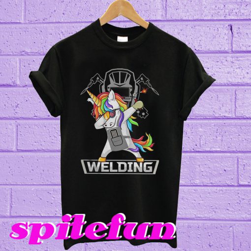 Dabbing unicorns welder T-shirt