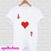 Ace of hearts playing card T-Shirt