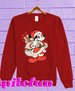 Disney Mickey Mouse Santa Sweatshirt