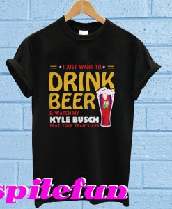 I just want to drink beer and watch my Kyle Busch beat your team’s ass T-shirt